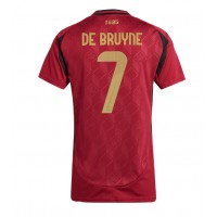 Belgien Kevin De Bruyne #7 Fußballbekleidung Heimtrikot Damen EM 2024 Kurzarm